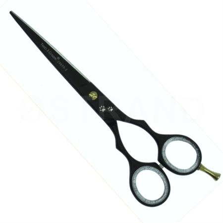 Tools-2-Groom Black edge  Lige saks - sort - 16,5 cm 