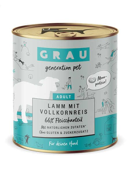 Lam med Brune Ris - Singel Protein - Korn og glutenfri 400g