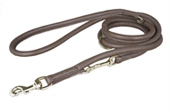  JHS Justerbar Rundsyet Kalveskins line Cacao 8 mm 220 cm Krom 
