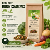 GRAU Grøntsagsmix Nr. 3 – Tørret Grøntsagsmix til BARF – 500 g & 1,2 kg