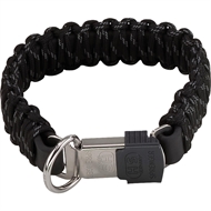 PARACORD Halsbånd med kliklås Sort fra Spenger