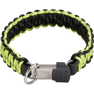 PARACORD HALSBÅND MED KLIK LÅS Gul fra Sprenger 