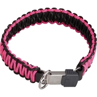 HS PARACORD HALSBÅND MED KLIK LÅS - Pink