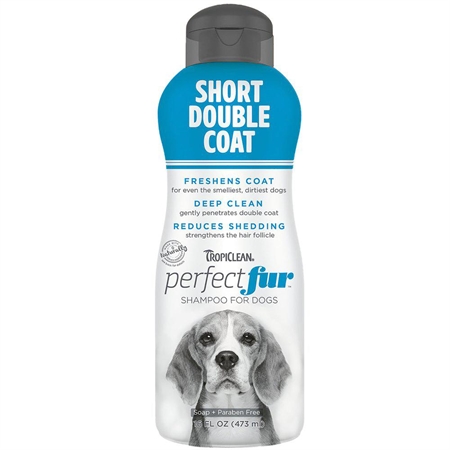 TROPICLEAN PERFECT FUR SHORT DOUBLE COAT SHAMPOO 473 ML