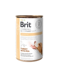 Brit Grain Free Veterinary Diet Dog Can Hepatic Turkey with Pea