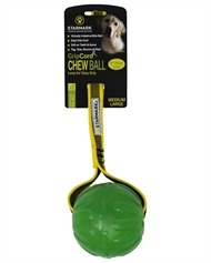 Starmark GripCord Chew Ball Loop - Hundebold med håndtag 