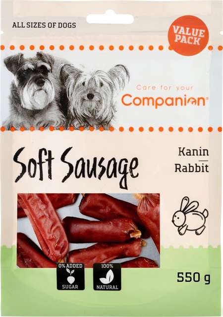 Companion Soft Sausage (kanin), 550g