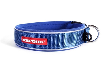 EzyDog Halsbånd XS - 31-34 cm Blå