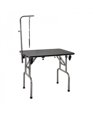 Trimmebord  (Foldbart) 90×60×76 cm med galge & hjul - Rustfrit understel