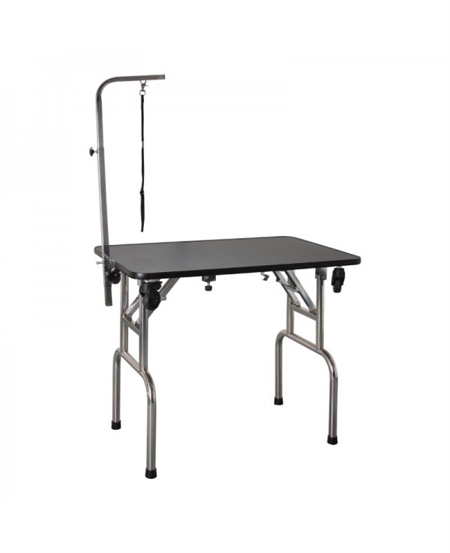 Trimmebord  (Foldbart) 90×60×76 cm med galge & hjul - Rustfrit understel