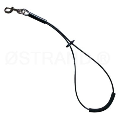 Galge strop stålwire 57 cm 3 mm sort