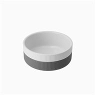 Skål keramik/soft silikone Grå 700 ml