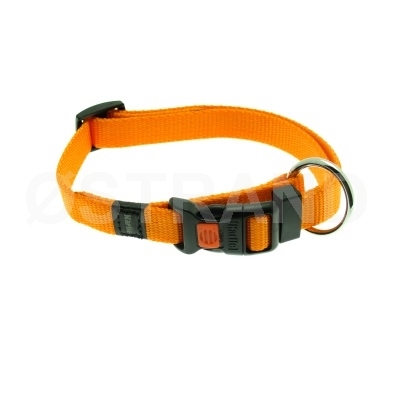 Halsbånd Nylon Indstilleligt m/Clicklås Orange S