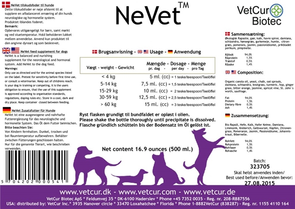 Vetcur NeVet ½ liter