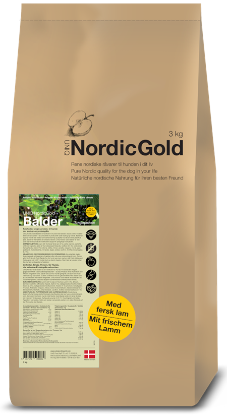NordicGold Balder – Kornfrit hundefoder til allergi og sart hud