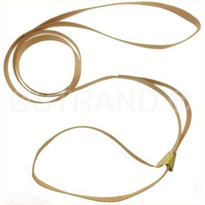 Udstillingsline Nylon flad 16 mm Beige