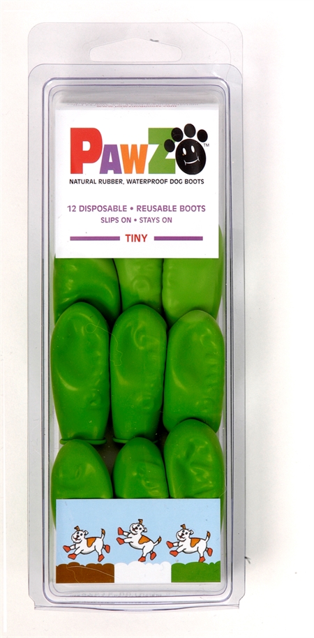 PAWZ i 100% naturgummi Grøn Tiny 