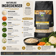 GRAU Excellence Premium-Mix Rismix med Grøntsager – Til Hunde - 1,5 - 5 - 10 kg 