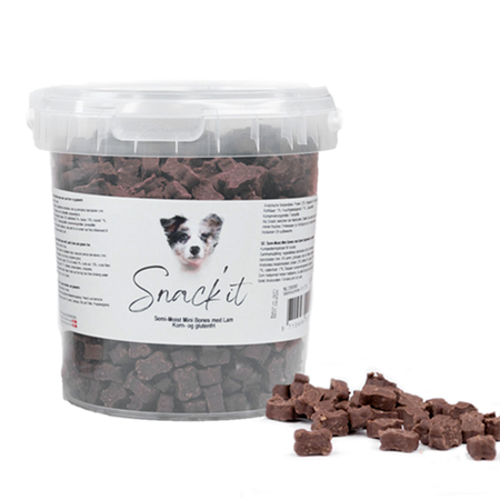 Snack\'it Semi-Moist Mini Bones med Lam - Korn- & Glutenfri 