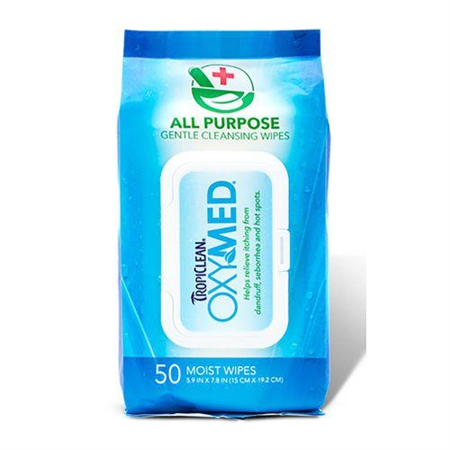 TROPICLEAN OXY-MED ALL-PURPOSE WIPES