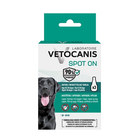 Vetocanis Anti-parasit Spot On Hund 20-40 kg | Loppe- & flåtafvisende