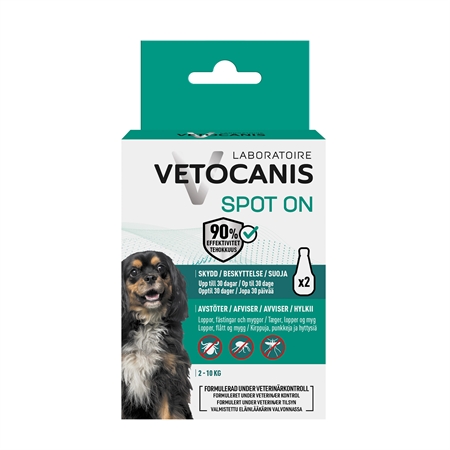 Vetocanis Anti-parasit Spot On Hund 2-10 kg