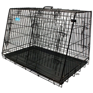 Hundetransportbur 2-delt Skrå front - Premium  93x57.5x65.5cm