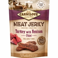 CARNILOVE JERKY TURKEY WITH VENISON FILLET