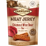 Carnilove JERKY CHICKEN & WILD BOAR BAR 100g (kylling/vildsvin)