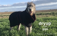 Dryup Cape - Badekåbe til hunde - Sort 100 "GIGA"