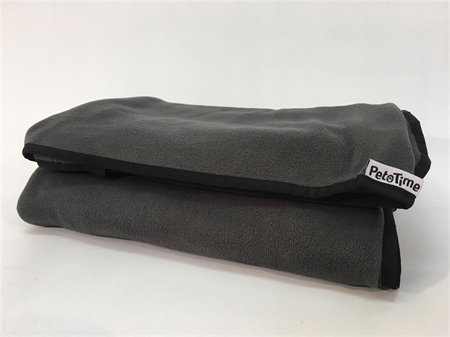 HUNDETÆPPE Fleece  KOKSGRÅ PERMETHRIN BEHANDLET