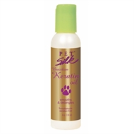 Keratin olie fra Pet Silk giver fugt, glans og blød pels