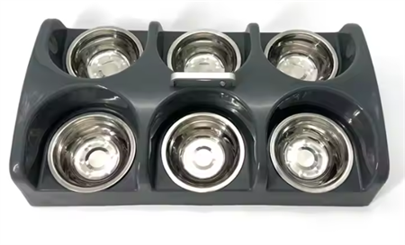 Hvalpe Foderbar med 6 skåle 