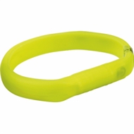 Lyshalsbånd Grøn L-XL 30 mm - Ideelt til hunde med lang pels.