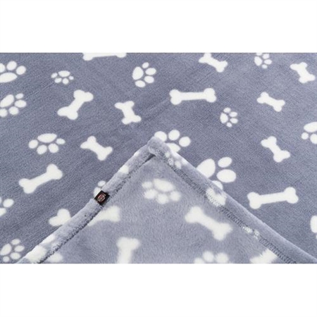Fleece hundetæppe tæppe Blå 75 x 100 cm